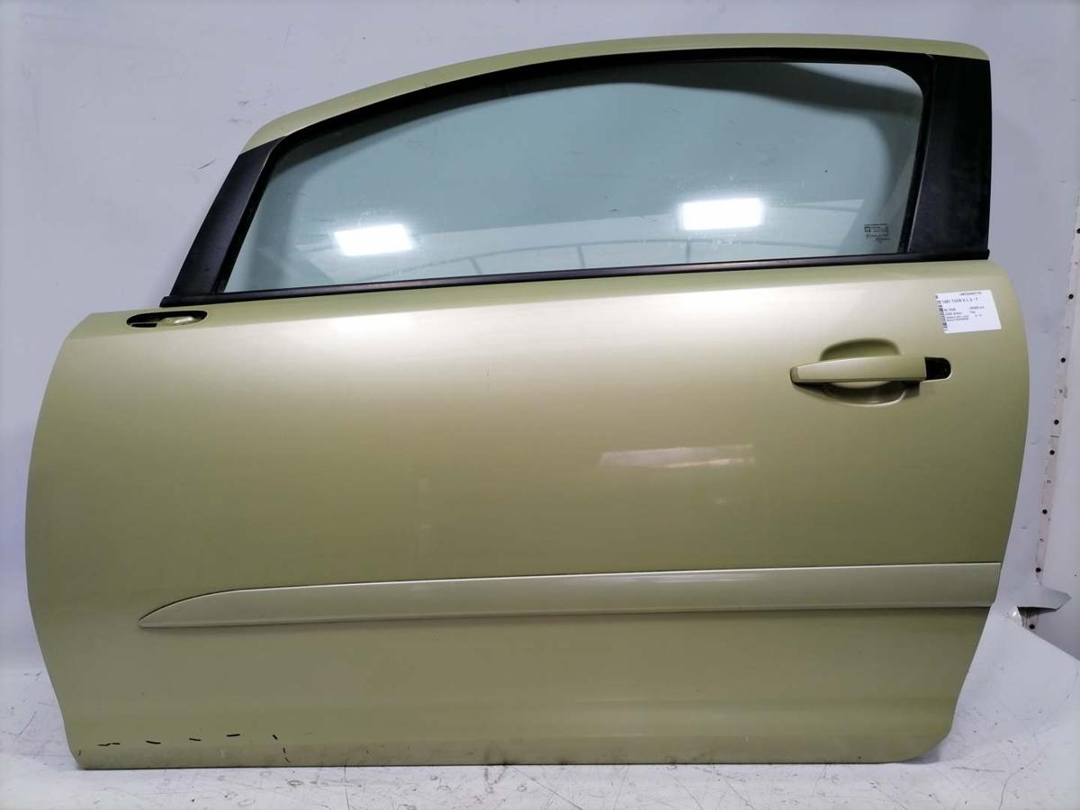 Opel Corsa D original T&uuml;r vorn links Z30E Green Tea 3 T&uuml;rer Rohbau BJ06